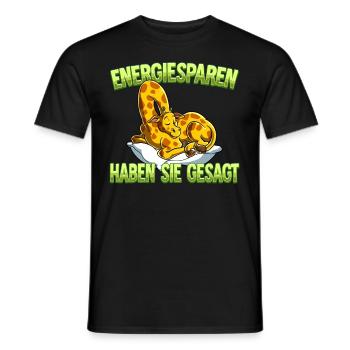 Energiesparen Haben Sie Gesagt Giraffe - Männer T-Shirt - Schwarz - Vorne - AI Model Male 178 light (178cm)