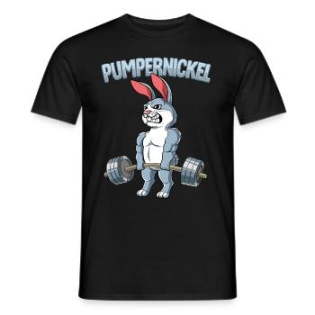 Pumpernickel Bodybuilding Fitness Gym - Männer T-Shirt - Schwarz - Vorne - AI Model Male 178 light (178cm)