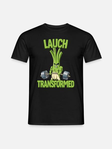 Lauch Transformed Bodybuilding Fitness Gym - Männer T-Shirt - Schwarz