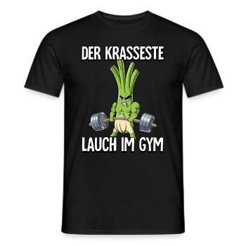 Lauch Bodybuilding Fitness Gym - Männer T-Shirt - Schwarz - Vorne - AI Model Male 178 light (178cm)