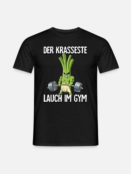 Lauch Bodybuilding Fitness Gym - Männer T-Shirt - Schwarz