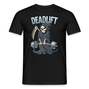 Deadlift Bodybuilding Fitness Gym - Männer T-Shirt - Schwarz - Vorne - AI Model Male 178 light (178cm)