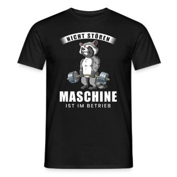 Nicht Stören Maschine In Betrieb Gym - Männer T-Shirt - Schwarz - Vorne - AI Model Male 178 light (178cm)