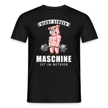 Nicht Stören Maschine In Betrieb Gym - Männer T-Shirt - Schwarz - Vorne - AI Model Male 178 light (178cm)