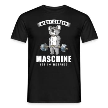 Nicht Stören Maschine In Betrieb Gym - Männer T-Shirt - Schwarz - Vorne - AI Model Male 178 light (178cm)