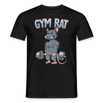 Gym Rat Bodybuilding Fitness Gym - Männer T-Shirt - Schwarz - Vorne - AI Model Male 178 light (178cm)