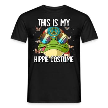 60s 70s Costume This Is My Hippie Costume - Men's T-Shirt - black - Front - AI Model Male 178 light (178cm)