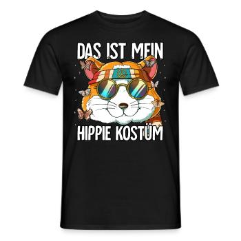 Das Ist Mein Hippie Kostüm 60er 70er Jahre Kostüm - Männer T-Shirt - Schwarz - Vorne - AI Model Male 178 light (178cm)