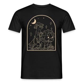 Cottagecore Fuchs - Männer T-Shirt - Schwarz - Vorne - AI Model Male 178 light (178cm)