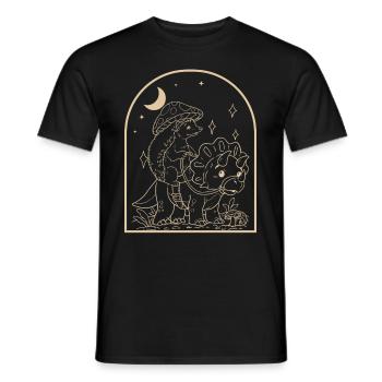 Cottagecore Igel - Männer T-Shirt - Schwarz - Vorne - AI Model Male 178 light (178cm)