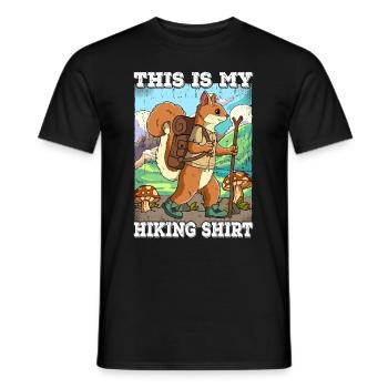 This Is My Hiking Wandern - Männer T-Shirt - Schwarz - Vorne - AI Model Male 178 light (178cm)