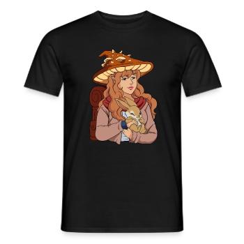 Cottagecore Woman - Men's T-Shirt - black - Front - AI Model Male 178 light (178cm)
