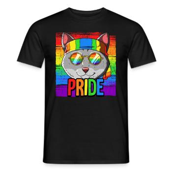 Pride LGBTQ Christopher Street Day Costume Pride - Men's T-Shirt - black - Front - AI Model Male 178 light (178cm)