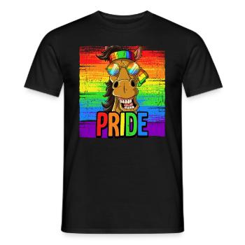 Fierté LGBTQ Christopher Street Day Costume Fierté - T-shirt homme - noir - Devant - AI Model Male 178 light (178cm)