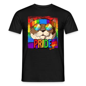 Fierté LGBTQ Christopher Street Day Costume Fierté - T-shirt homme - noir - Devant - AI Model Male 178 light (178cm)