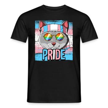 Pride LGBTQ Transgender Flagge Kostüm Pride Month - Männer T-Shirt - Schwarz - Vorne - AI Model Male 178 light (178cm)