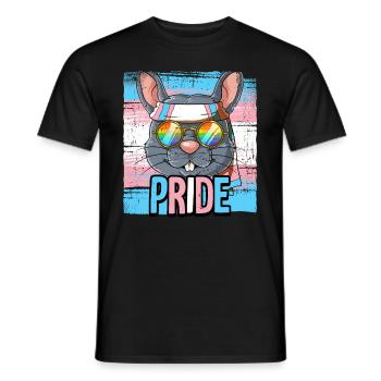 Pride LGBTQ Transgender Flag Costume Pride Month - Men's T-Shirt - black - Front - AI Model Male 178 light (178cm)