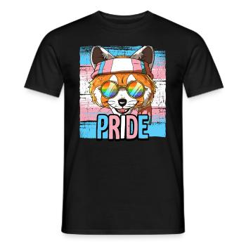 Pride LGBTQ Transgender Flagge Kostüm Pride Month - Männer T-Shirt - Schwarz - Vorne - AI Model Male 178 light (178cm)