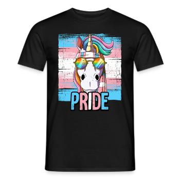 Pride LGBTQ Transgender Flagge Kostüm Pride Month - Männer T-Shirt - Schwarz - Vorne - AI Model Male 178 light (178cm)