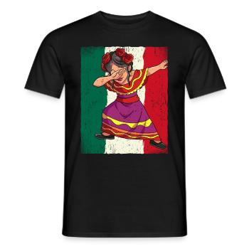 Dabbing Mexican Cxcx Cinco De Mayo - Männer T-Shirt - Schwarz - Vorne - AI Model Male 178 light (178cm)