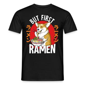 Mais d’abord Ramen - T-shirt homme - noir - Devant - AI Model Male 178 light (178cm)