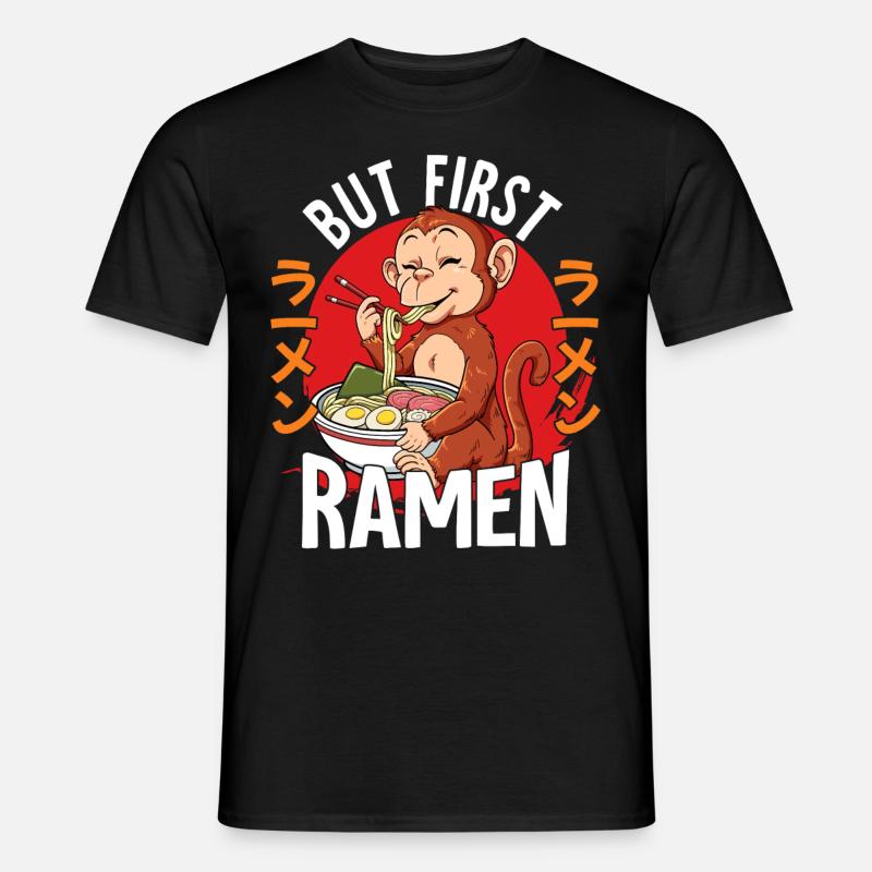 But First Ramen - Men’s T-shirt - black