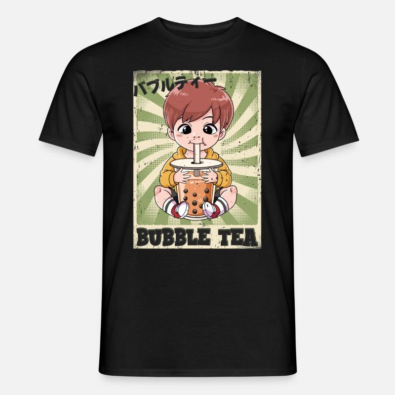 Boba Tea Boy Bubble Tea - Men's T-shirt - black