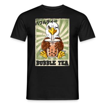 Boba Tea Adler Bubble Tea - Men's T-Shirt - black - Front - AI Model Male 178 light (178cm)