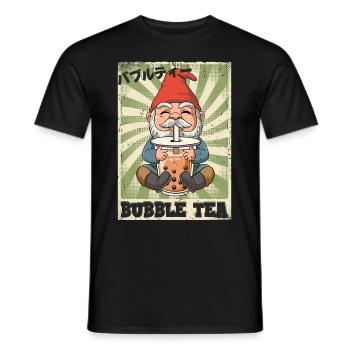 Boba Tea Gnom Bubble Tea - Männer T-Shirt - Schwarz - Vorne - AI Model Male 178 light (178cm)