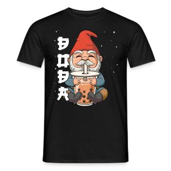 Boba Tea Gnom Bubble Tea - Männer T-Shirt - Schwarz - Vorne - AI Model Male 178 light (178cm)