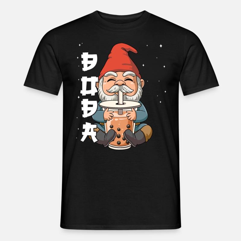 Boba Tea Gnom Bubble Tea - Männer T-Shirt - Schwarz