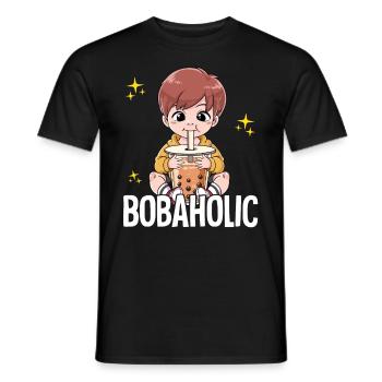 Bubble Tea Young Boba Tea Bobaholic - T-shirt homme - noir - Devant - AI Model Male 178 light (178cm)