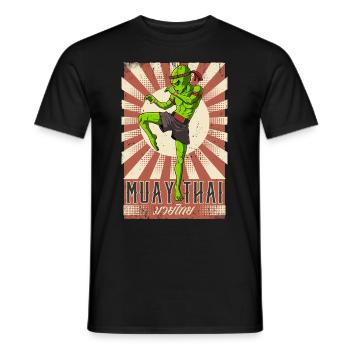 Muay Thaï - T-shirt homme - noir - Devant - AI Model Male 178 light (178cm)