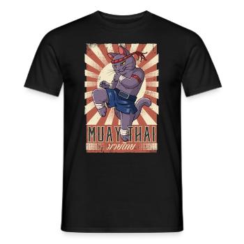 Muay Thaï - T-shirt homme - noir - Devant - AI Model Male 178 light (178cm)
