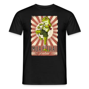 Muay Thaï - T-shirt homme - noir - Devant - AI Model Male 178 light (178cm)