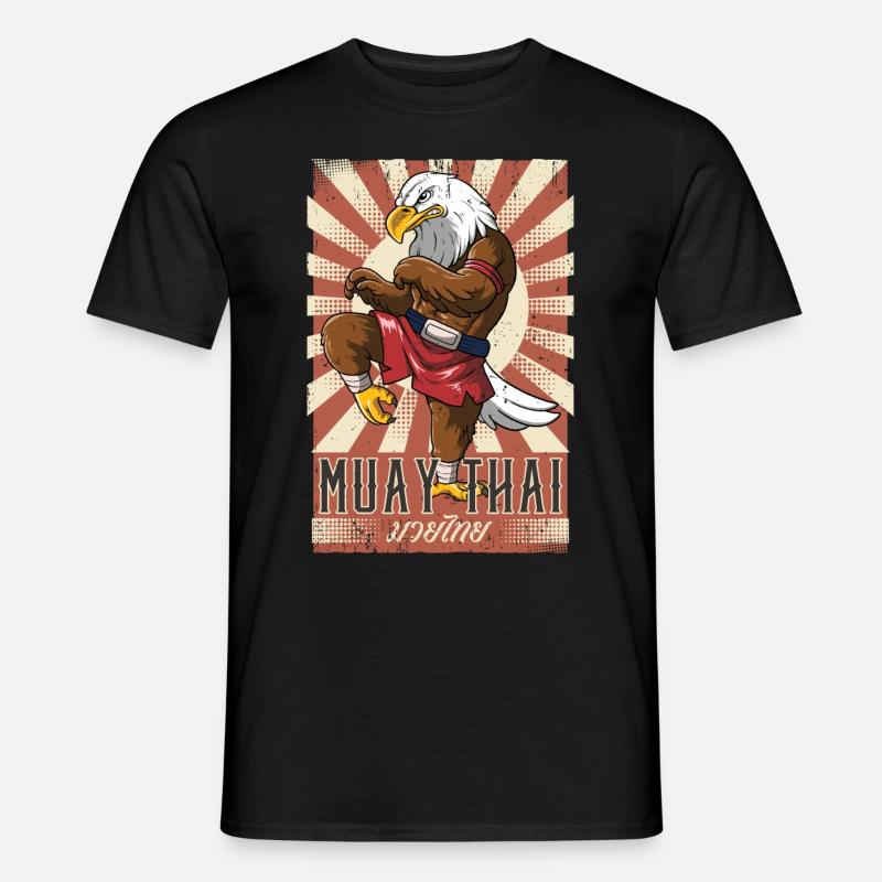 Muay Thai - Männer T-Shirt - Schwarz