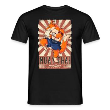 Muay Thaï - T-shirt homme - noir - Devant - AI Model Male 178 light (178cm)