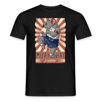 Muay Thaï - T-shirt homme - noir - Devant - AI Model Male 178 light (178cm)