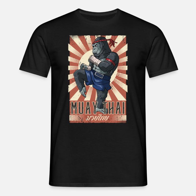 Muay Thai - Männer T-Shirt - Schwarz