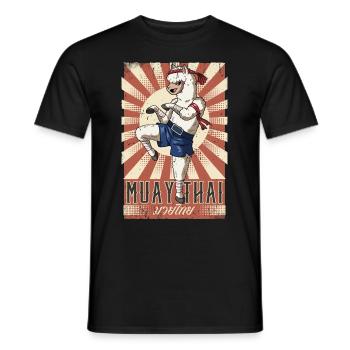 Muay Thaï - T-shirt homme - noir - Devant - AI Model Male 178 light (178cm)
