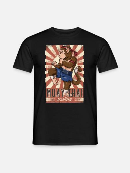 Muay Thai - Männer T-Shirt - Schwarz