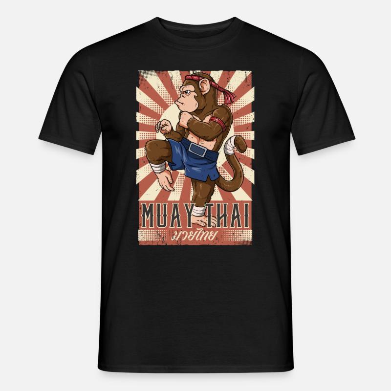 Muay Thai - Männer T-Shirt - Schwarz