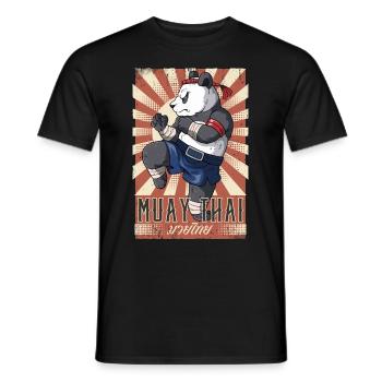 Muay Thaï - T-shirt homme - noir - Devant - AI Model Male 178 light (178cm)