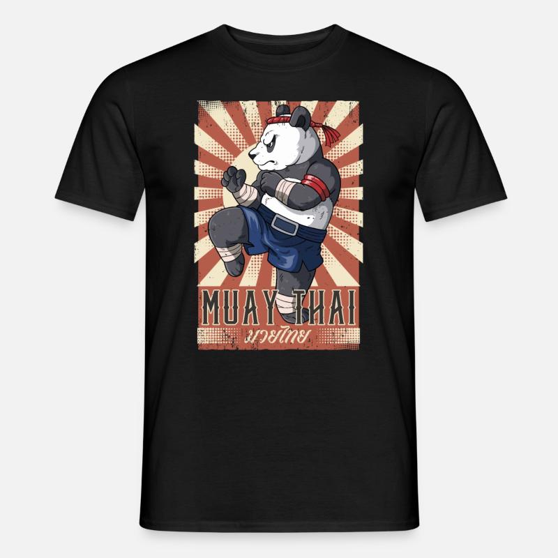 Muay Thai - Männer T-Shirt - Schwarz