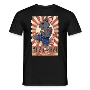 Muay Thaï - T-shirt homme - noir - Devant - AI Model Male 178 light (178cm)