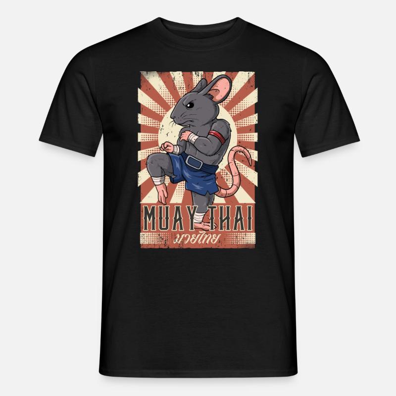 Muay Thai - Männer T-Shirt - Schwarz