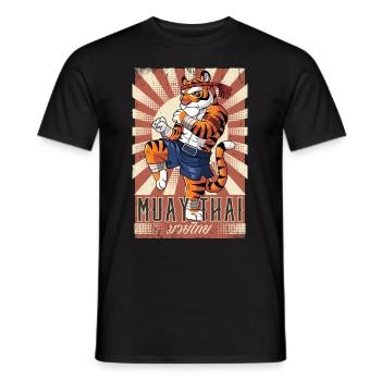 Muay Thaï - T-shirt homme - noir - Devant - AI Model Male 178 light (178cm)