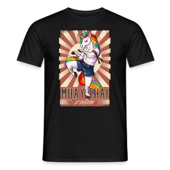 Muay Thaï - T-shirt homme - noir - Devant - AI Model Male 178 light (178cm)