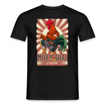 Muay Thaï - T-shirt homme - noir - Devant - AI Model Male 178 light (178cm)