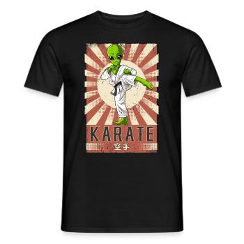 Karate - Männer T-Shirt - Schwarz - Vorne - AI Model Male 178 light (178cm)